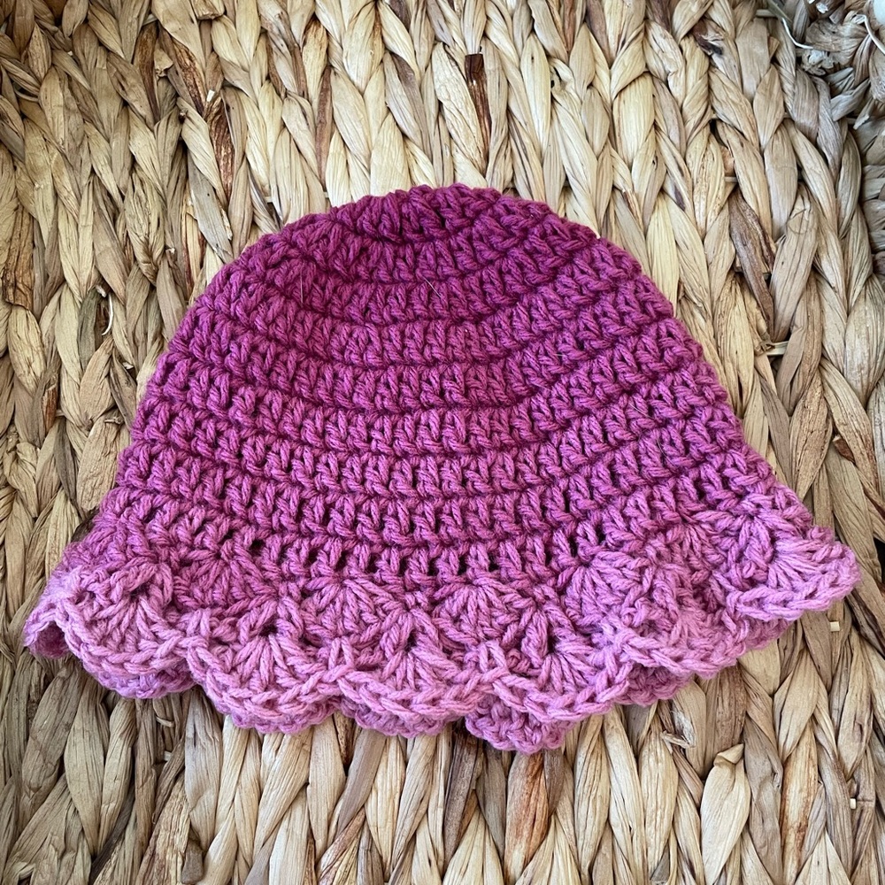 CROCHET HANDMADE baby hat/beanie/bucket hat
